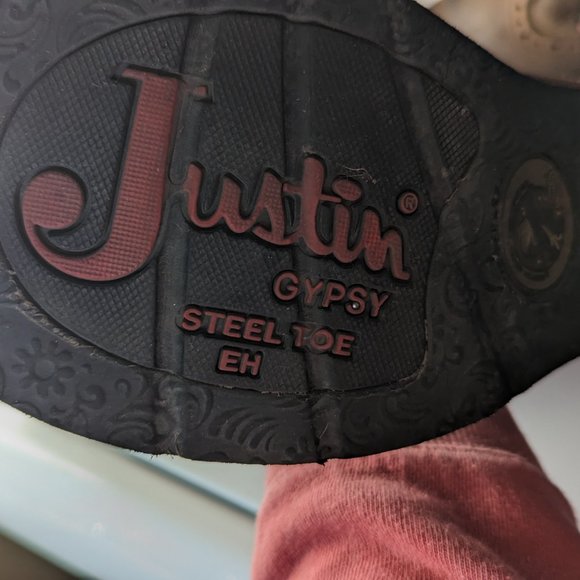 Justin Gypsy Steel Toe leather boots - Picture 4 of 4